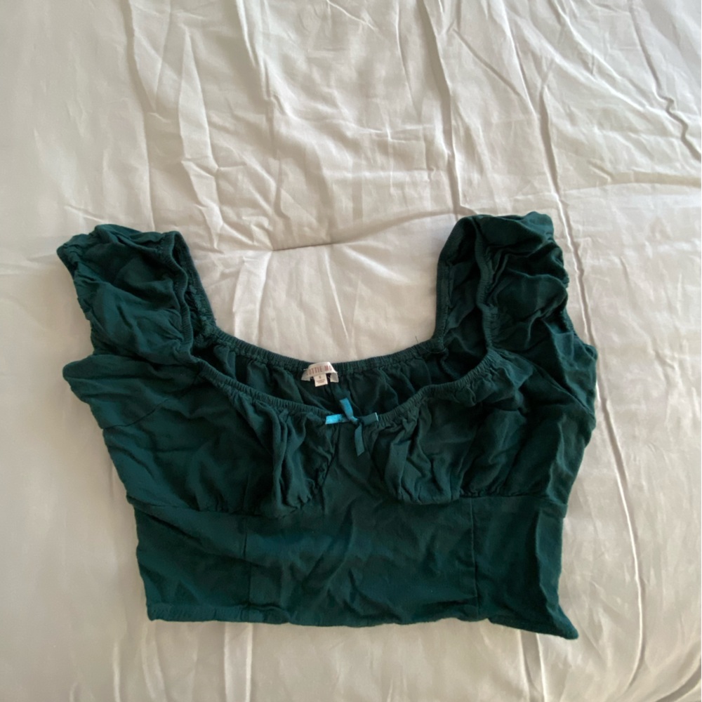 Pacsun Emerald Green Crop Top
